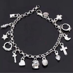 Stunning Silver Charm Bracelet